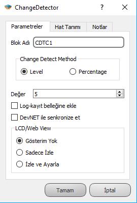 12.5.3 Özel Ayarlar Level: Seçili ise Yuk girişindeki seviye değişimine göre O1 de pulse oluşur. Percentage: Seçili ise Yuk girişindeki yüzde değişimine göre O1 de pulse oluşur.