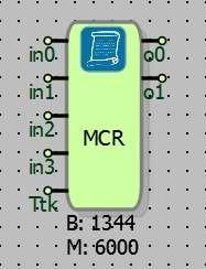 18 MAKRO BLOKLARI 18.1 MAKRO BLOK 18.1.1 Bağlantılar in0: Birinci veri girişi o0: Birinci veri çıkışı in1: İkinci veri girişi in2: Üçüncü veri girişi in3: Dördüncü veri girişi Ttk: Tetik girişi 18.1.2 Bağlantı Açıklamaları in0: Birinci veri girişi Birinci veri girişidir.