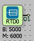 2.6 RTD GİRİŞ BLOK 2.6.1 Bağlantılar Q1: Blok çıkışı 2.6.2 Bağlantı Açıklamaları Q1: Blok çıkışı RTD girişi temsil eden blok çıkışı 2.