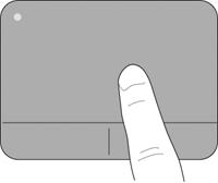 Gezinme İşaretçiyi hareket ettirmek için, parmağınızı Imagepad üzerinde işaretçiyi ekranda hareket ettirmek istediğiniz yönde kaydırın.