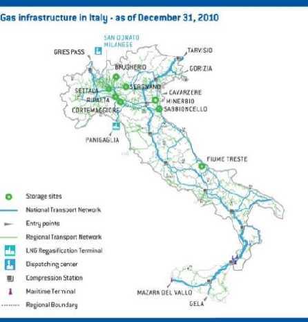 İtalya Semt Pazarı Kuruluyor İtalya da transit hat bulunmuyor İtalya da günlük giriş kapasitesi, günlük azami gaz talebinin 2.