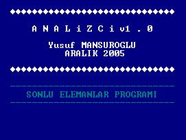 BİLGİSAYAR YARDIMIYLA HESAPLANMASI (QBASIC DİLİNDE PAKET PROGRAM)