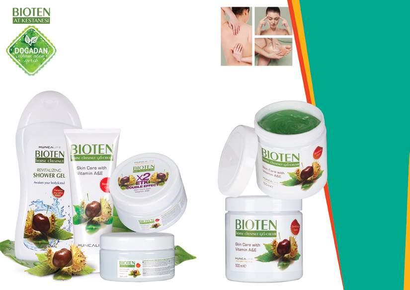 BIOTEN At Kestanesi Duş Jeli 400 ml. 779,00 8,00 DOĞANIN iyileştirici gücünü vücudunda hisset! BIOTEN At Kestanesi Jel - Krem 50 ml. 70 7,00 0,00 BIOTEN Çift Etkili At Kestanesi Jel - Krem 00 ml.