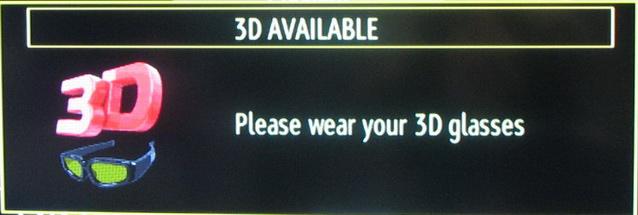 When watching 3D TV, monitor your children, including teenagers because they may be more sensitive to the effects of watching 3D.