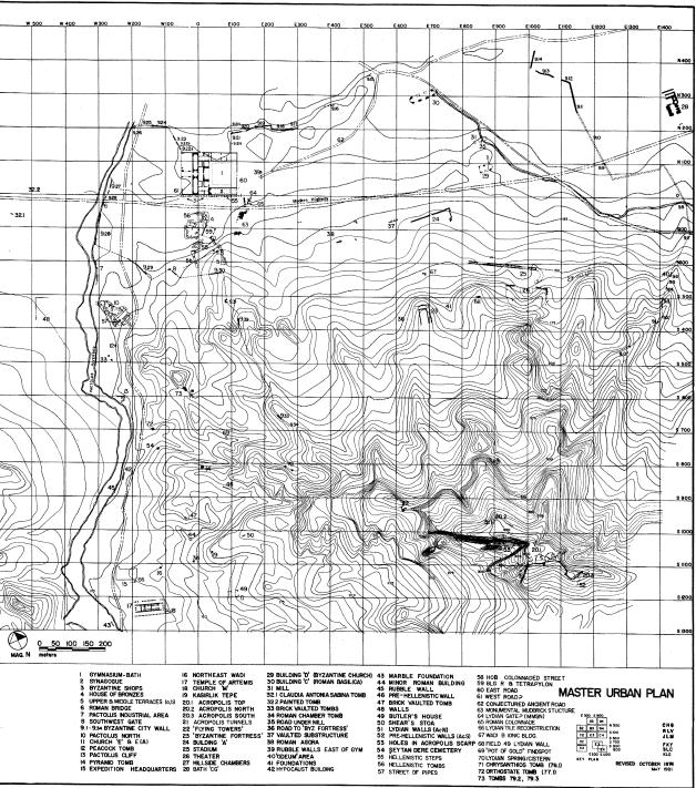 76 Fig. 17. Sardis kent planı 518 Greenewalt 1986, 16, fig.