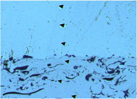 Atomik Kuvvet Microskobu (AFM) Mekanik test cihazında bulunan AFM cihazı ile yüzey üzerinde yapılmış olan indentasyon izleri 3