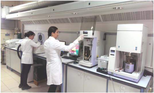Termal Analiz Laboratuvarı Spektroskopi Kromatografi Mikroskopi (TAL) Laboratuvarı ve Fermentasyon (MKL) (SPL) Laboratuvarı (KFL) Kimyasal Analiz (KAL) Doku Kültürü Laboratuvarı (DKL)
