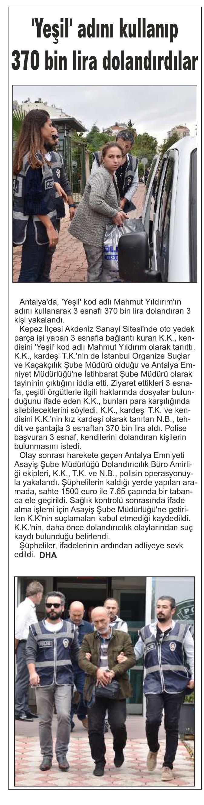 BATI ANTALYA Tarih : 28.