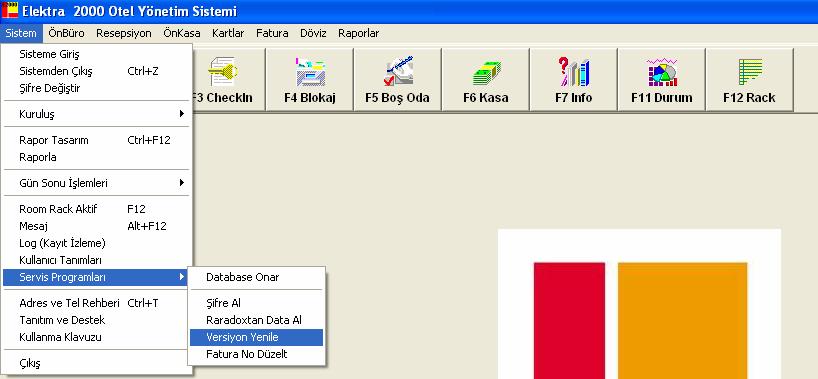 146 Ön Büro İşlemleri 8.1.5. Servis Programları 8.1.5.1. Database Onar Database onar yapısı bozulan dosyaların tamiri için kullanılır.