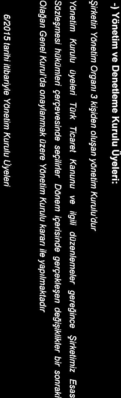 Yönetim Kurulu üyeleri Türk Ticaret Kanunu ve ilgili