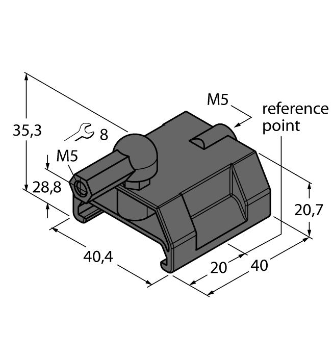 DMR31-15-5 6900215 Tahrik mıknatısı, Ø 31 mm (Ø 5 mm), h: 15 mm; algılama aralığı BIM-(E)M12 sensörleri üzerinde 90 mm veya BIM- EG08 sensörleri üzerinde 78 mm; Q25L