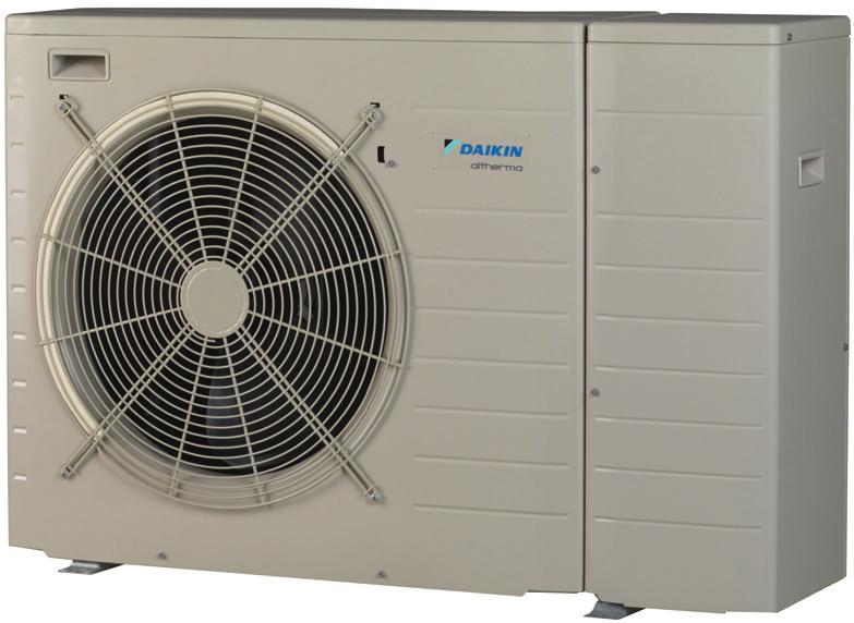 E(B/D)LQ-CV3 + EK(2)CB-CV3 + EKMBUH3V3/9W1 Daikin Altherma düşük sıcaklıklı monoblok Kapalı alanın sınırlı olduğu uygulamalar için ideal, ısıtma+soğutma havadan suya monoblok sistem Opsiyonel