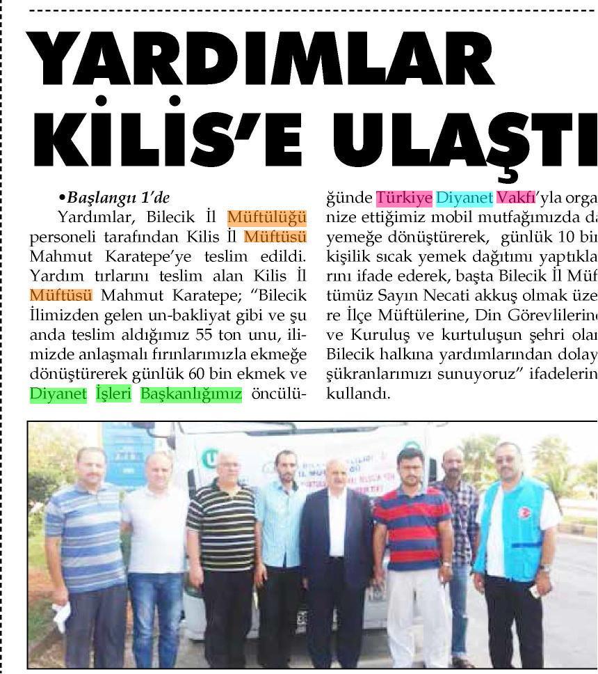 BİLECİK SAKARYA Tarih : 07.