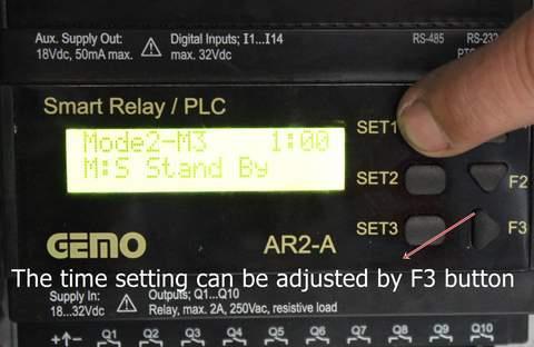 Alarm time adjustment range 0-60h/0-60min Alarm settings repeat continuously.