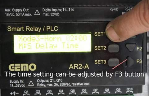 time adjustments: Alarm zaman ayarları: Şekil 5 Figure 5 Alarm running time