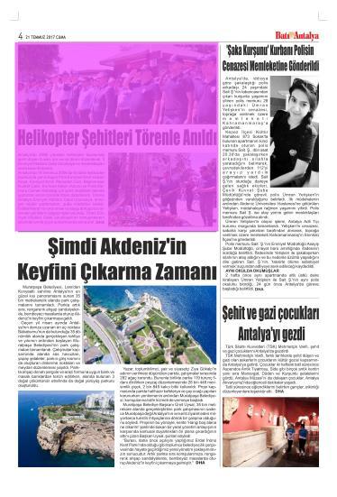 .. Sayfa : 4 ANTALYA Tiraj