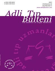 Adli Tıp Bülteni, 2017; 22 ARAŞTIRMA/RESEARCH ARTICLE doi: 10.17986/blm.