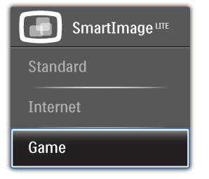 3. Görüntü Optimizasyonu 3.2 SmartContrast Bu nedir? Standard (Standart): Metni geliştirir ve parlaklığı düşürerek okunabilirliği artırır ve göz yorulmasını azaltır.