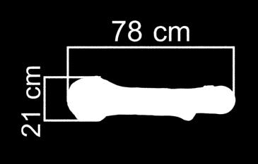 Kaydırağın orta bölümüne 76 mm çapında sanayi