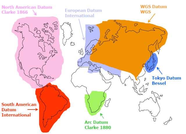 En Yaygın Kullanılan Jeodezik Datumlar ve Elipsoidleri http://www.koeri.boun.