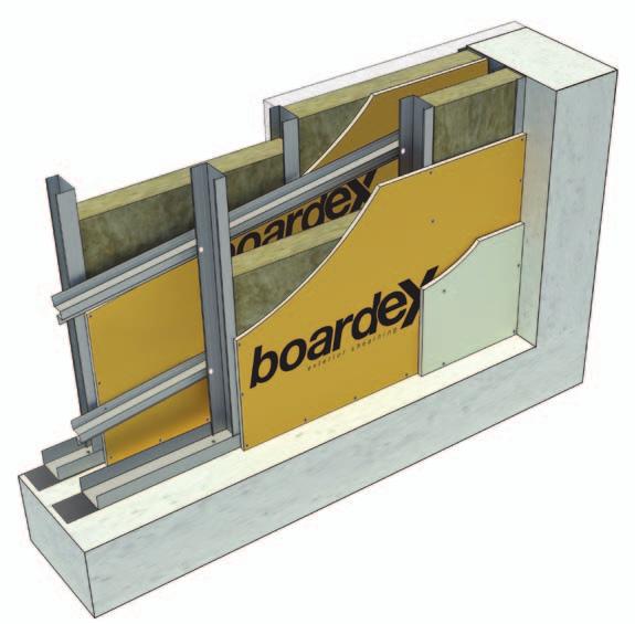 COREX BoardeX Mineral yün BoardeX DC profili Drillex şapkalı vida BoardeX Omega profili Dübel vida DU profil Ses yalıtım bandı Malzeme Analizi Malzeme Adı Tüketim =40 cm BoardeX 2,10 m 2 =60 cm COREX