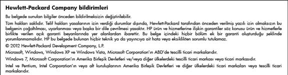 10 Teknik bilgiler HP ENVY 120 series aygıtınız için teknik özelikler ve uluslararası yasal düzenleme bilgileri bu bölümde verilmektedir.