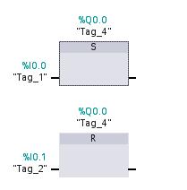 "Tag_1" "Tag_2" SET RESET ASENKRON MOTORUN ÇALIġTIRILMASI Üç fazlı bir asenkron motor "S1" butonu ile çalıģtırılacak"s0" butonu ile durdurulacaktır.