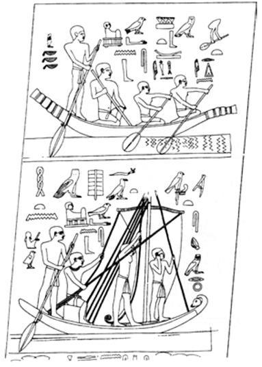 Ek 7. Giza da Seneb in mezarından yelkenli ve