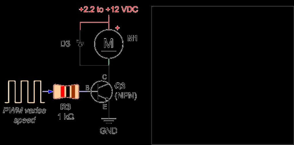 Deneyin Amacı: PWM ile DC motor hız kontrolünün gerçekleştirilmesi Devre Şeması: Açıklamalar: Mikrodenetleyici programı ile üretilen PWM sinyali RC2/CCP1 ucundan alınarak transistorun base girişine