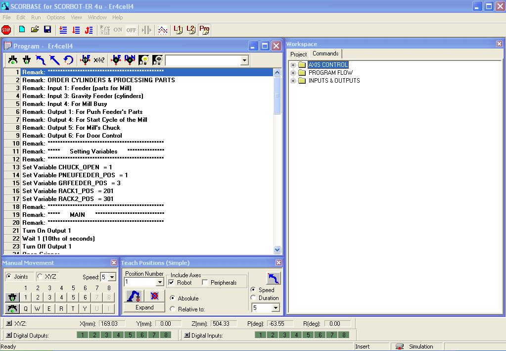 Scorbase Ekran Görüntüsü Menü Çubuğu Standart Araç Çubuğu Kod Kontrol Çubuğu Kod (Program) Yazım