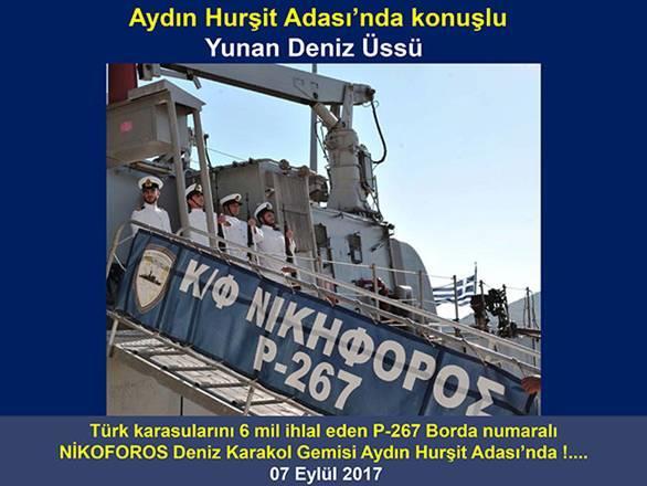 Sisam, Ahikerya, Herke ve Kerpe adaları ile işgal altındaki Aydın Hurşit Adası'nda İzmir'i hedef gösteren tiyatro oyunu sergilenirken, AKP Genel Başkanı Tayyip Erdoğan ve AKP Hükümeti Yunanistan'a