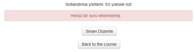 Sonuç geribildirimi bölümünde öğrencilerin aldıkları notlara göre alacakları geribildirim mesajlarını belirleyebilirsiniz.