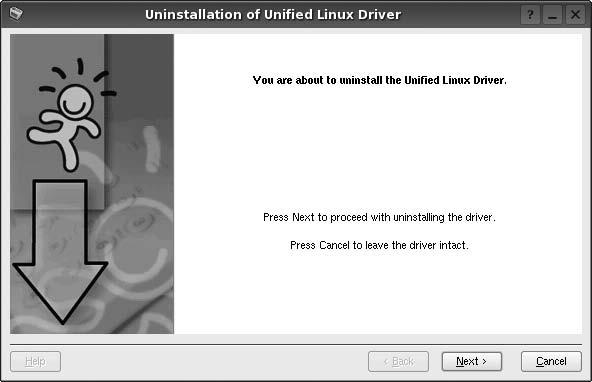 Unified Linux Driver'ı (Birleşik Linux Sürücüsü) Kaldırma 1 Administrator Login (Yönetici Girişi) penceresi açıldığında, Login (Giriş) alanına root yazın ve sistem parolasını girin.