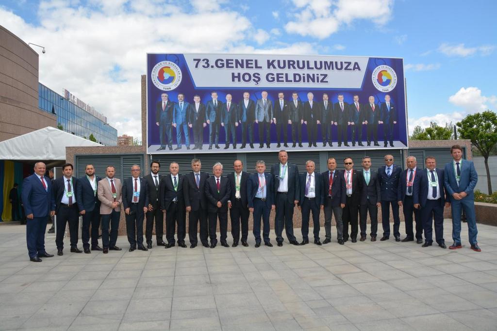 TOBB 73. GENEL KURULUNDAN GÜCÜMÜZ BİRLİĞİMİZ MESAJI TOBB un73. Genel Kurulu Cumhurbaşkanı Recep Tayyip Erdoğan ın katılımıyla gerçekleştirildi. TOBB Başkanı M.