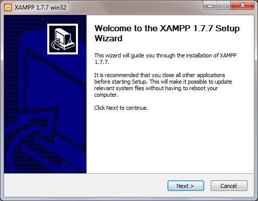 XAMPP Kurulumu Windows işletim sisteminde normal bir programın