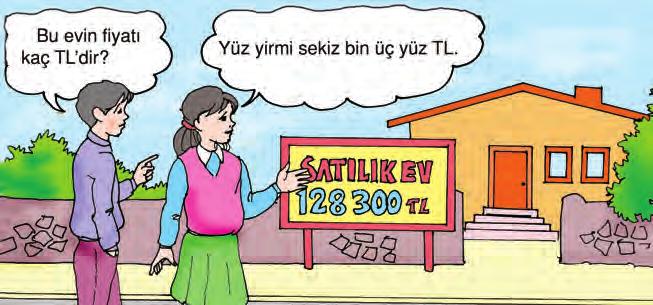 3 Aşağıdaki resmi ve evin fiyatını gösteren sayıyı inceleyiniz. 4 OSMANİYE NÜFUS : 512 823 RAKIM :150 Osmaniye de kaç kişinin yaşadığını söyleyebilir misiniz?