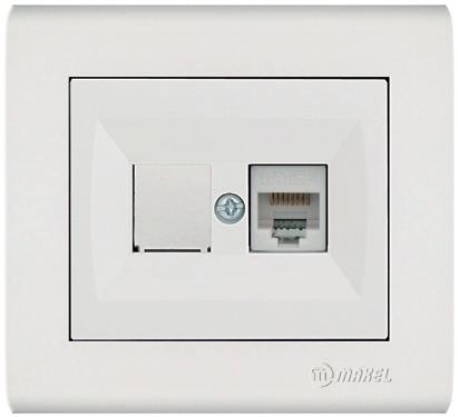 SAT-TV-RADIO FINAL SOCKET OUTLET (2 db) TV -RADYO-SAT PRİZİ (Geçişli 5 db) SAT-TV-RADIO TRANSIENT SOCKET OUTLET