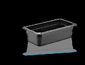 Food service equipment GN PC BLACK CONTAINERS GN 1/3 GNP-1365 65 mm 12 pcs /ctn