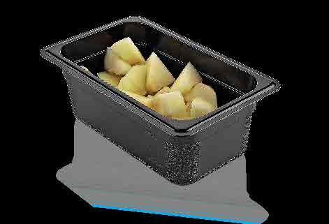 Clear - Black GastronorM GN PC BLACK CONTAINERS GNP-13200 200 mm 12 pcs /ctn