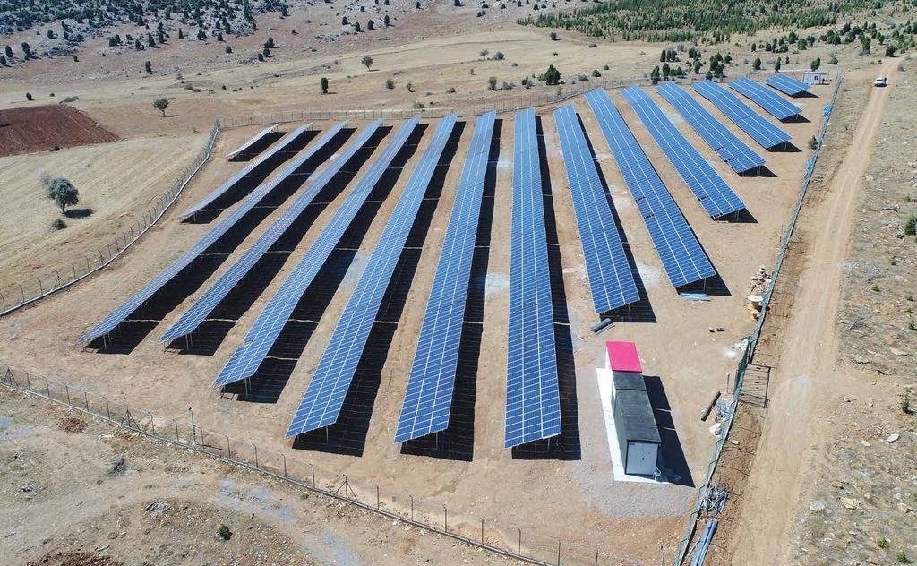 Projeler / Projects Beyşehir Güneş Enerji Santrali Beyşehir Solar Power Plant Yer : Gökçimen - Beyşehir/TÜRKİYE Sözleşme Tariḣi : 01.02.