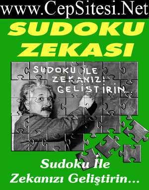 Sudoku Zekası - Bulmaca Bilmece Zeka Testi www.cepsitesi.net GİRİŞ Şu günlerde en küçük öğrenciden, koca koca adamlara ve kadınlara kadar herkes Sudoku nun büyüsüne kapılmış gibi görünüyor.