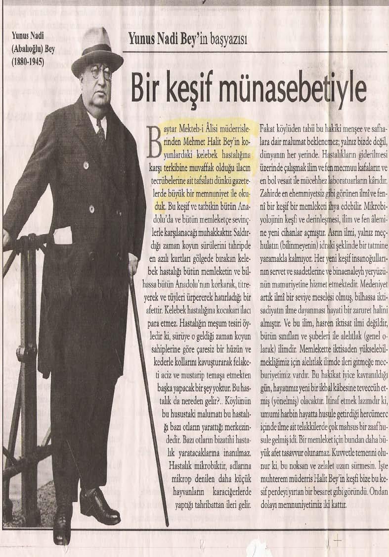 1924-25 Distofajin in İmali 1926 Kodeks Komisyonunda Veteriner Hekim 1927