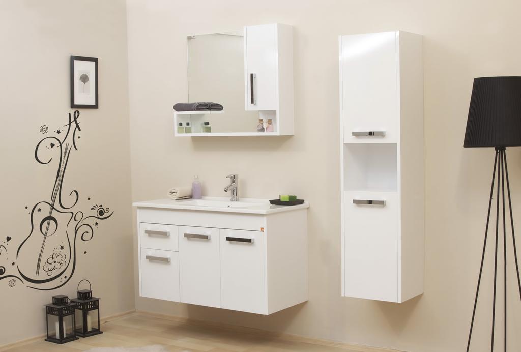 Bathroom Furniture OXY 46 Sekura;Banyolarınızda yeni tarzın ismi Modern ve estetik çizgilere sahip sekure serisi ile