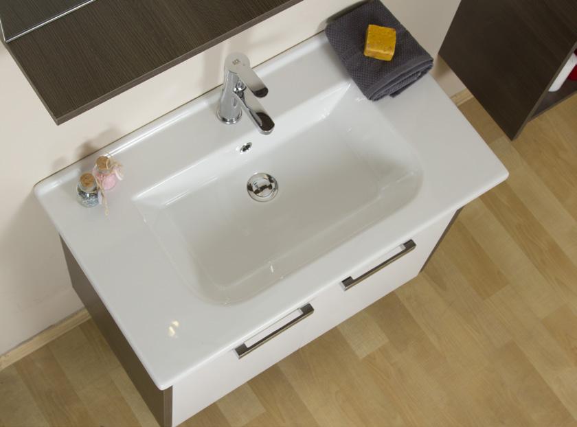 Oxy 86 cm Basin Unit - Mirror Unit or Mirror Unit with Shelf- Tall Unit 49 White Mdflam Oxy 86 cm