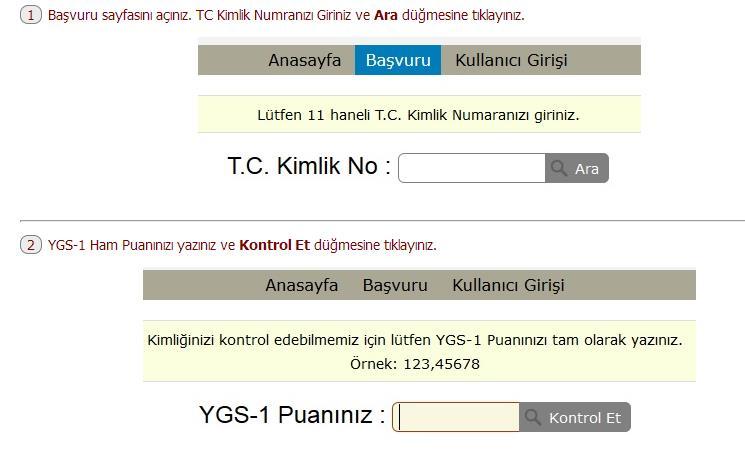 3. ON-LİNE SINAV BAŞVURU SİSTEMİ a. Online başvuru sayfasından (http://basvuru.adiyaman.edu.