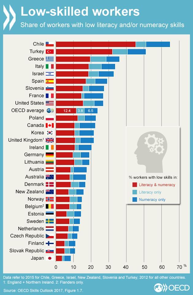 OECD Skills Outlook 2017 Çalışanların sözel