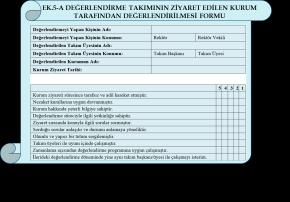 2016 YILI KURUMSAL DIŞ DEĞERLENDİRME SÜRECİNİN DEĞERLENDİRİLMESİ Paydaş Geri