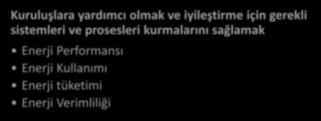 Enerji Yönetim Kazanımları Enerji Yönetim Sistemi (EnYS); Kuruluşlara yardımcı olmak ve iyileştirme için gerekli