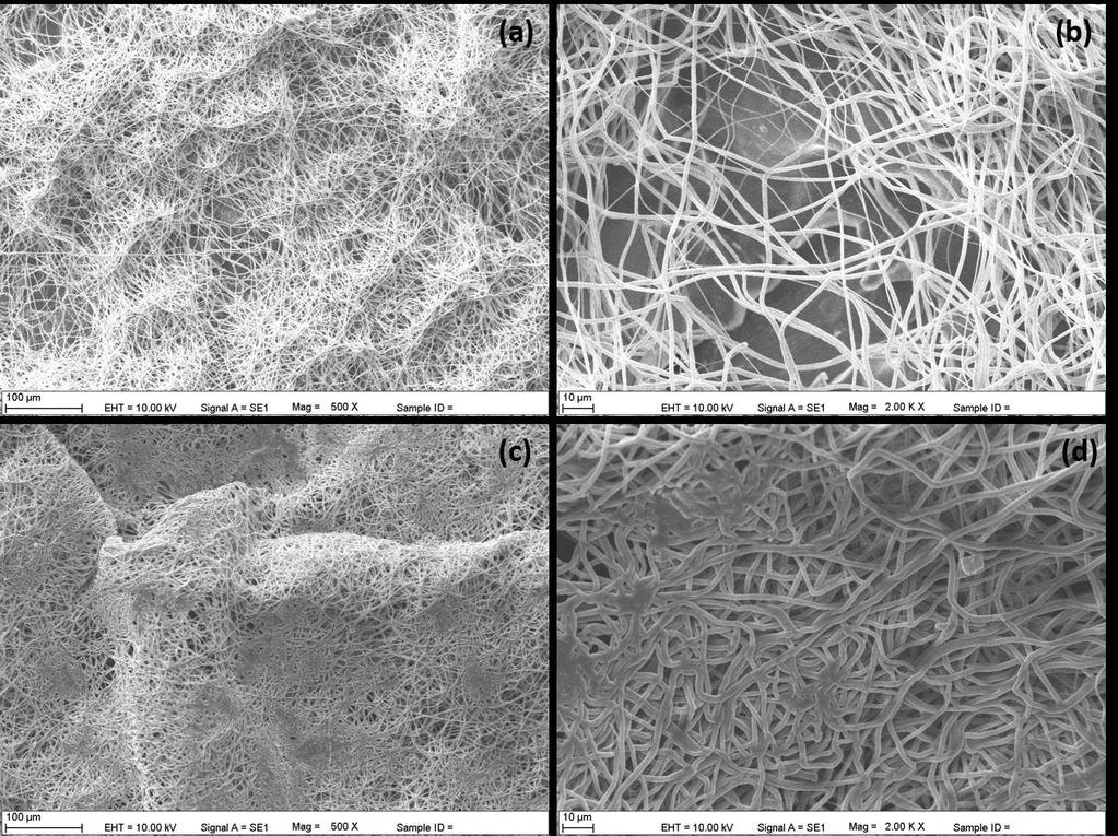 fiberler ile kaplanmıştır. Optimize edilen koşullarda boncuk içermeyen fiber yapılar elde edilmiştir. SEM görüntülerinden (Şekil 4.