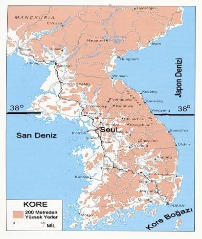 İKİNCİ BÖLÜM HARBİN BAŞLAMASI VE TÜRK TUGAYI'NIN MUHAREBEYE GİRİŞİNE KADAR GEÇEN DÖNEMDEKİ MUHAREBELER I. Kuzey Korelilerin Taarruzu 25 Haziran 1950 günü saat 11.